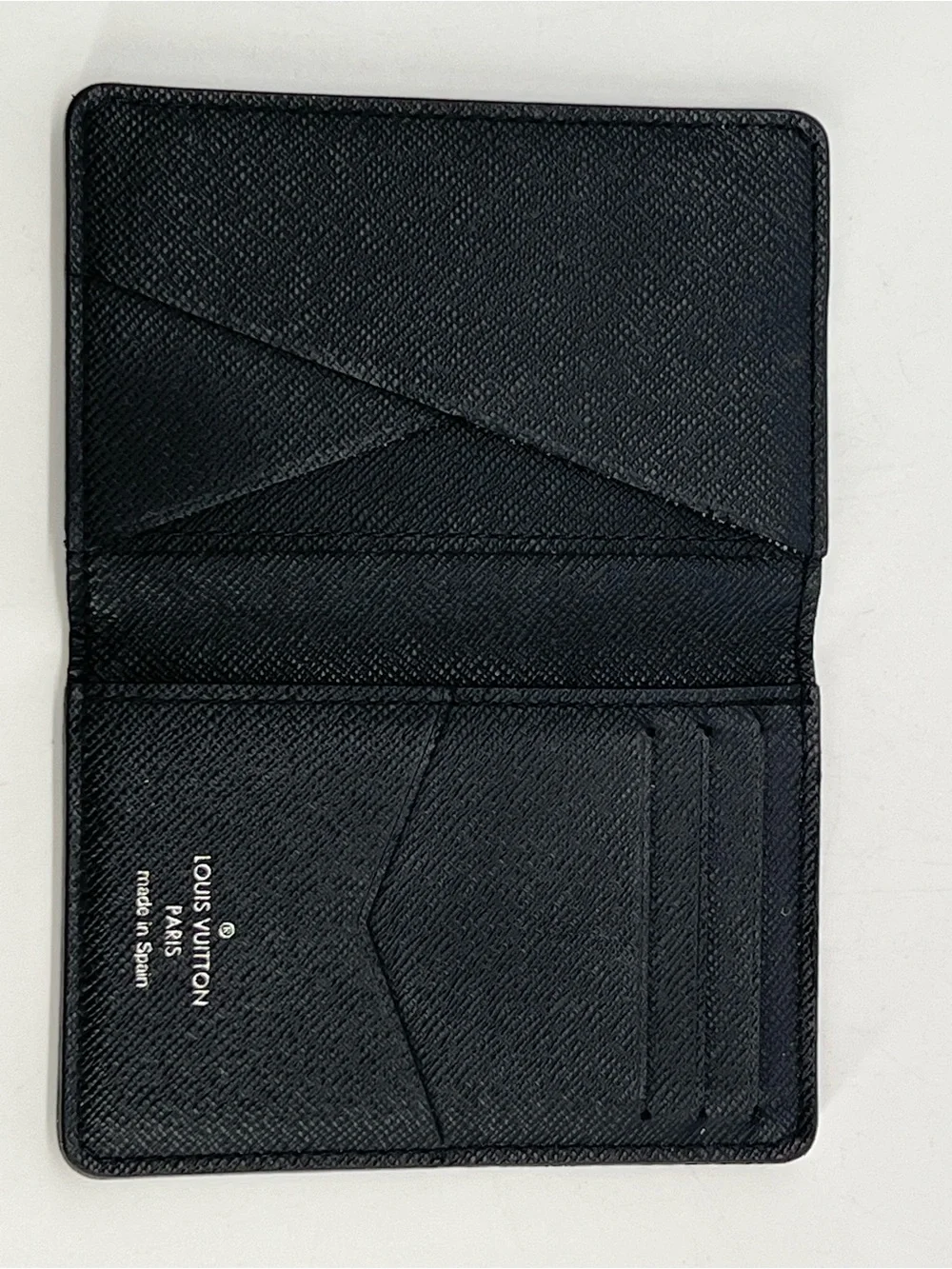 Louis Vuitton Pocket Organizer Card Holder Monogram Eclipse Black